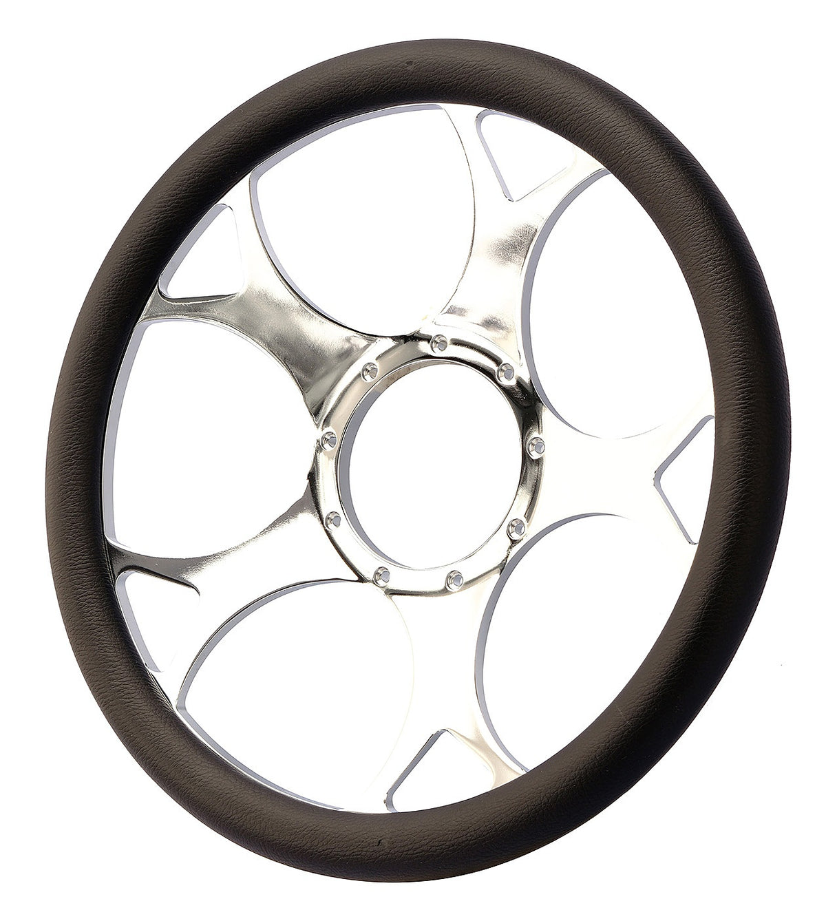 14＂ Billet Steering Wheel， “OBSIDIAN ”，w/o Leather Wrap