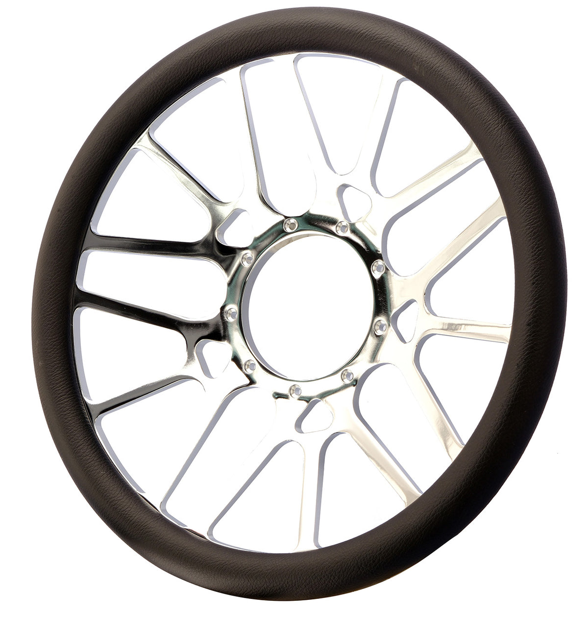 14＂ Billet Steering Wheel， ＂MYSTERIO＂，w/o Leather Wrap