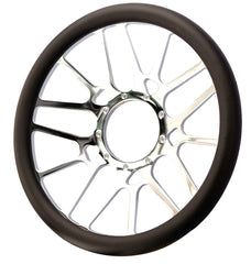 14＂ Billet Steering Wheel， ＂MYSTERIO＂，w/o Leather Wrap