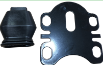Universal Black Brake Pedal Firewall Boot & Grommet Kit