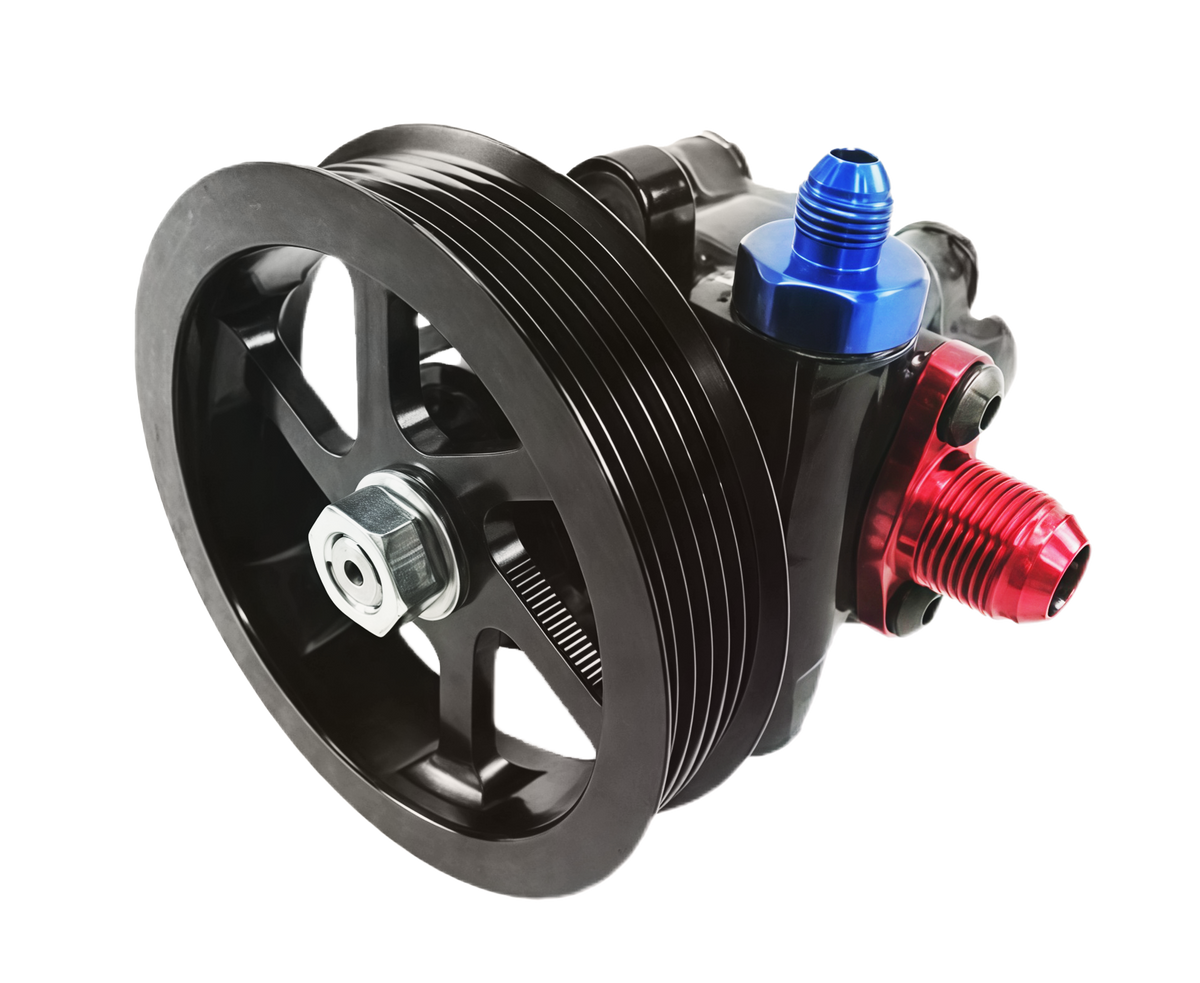 Cast Iron Power Steering Pump w/ 4.2'' Serpentine Pulley or w/ Serpentine Pulley & Tank