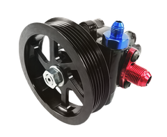 Cast Iron Power Steering Pump w/ 4.2'' Serpentine Pulley or w/ Serpentine Pulley & Tank