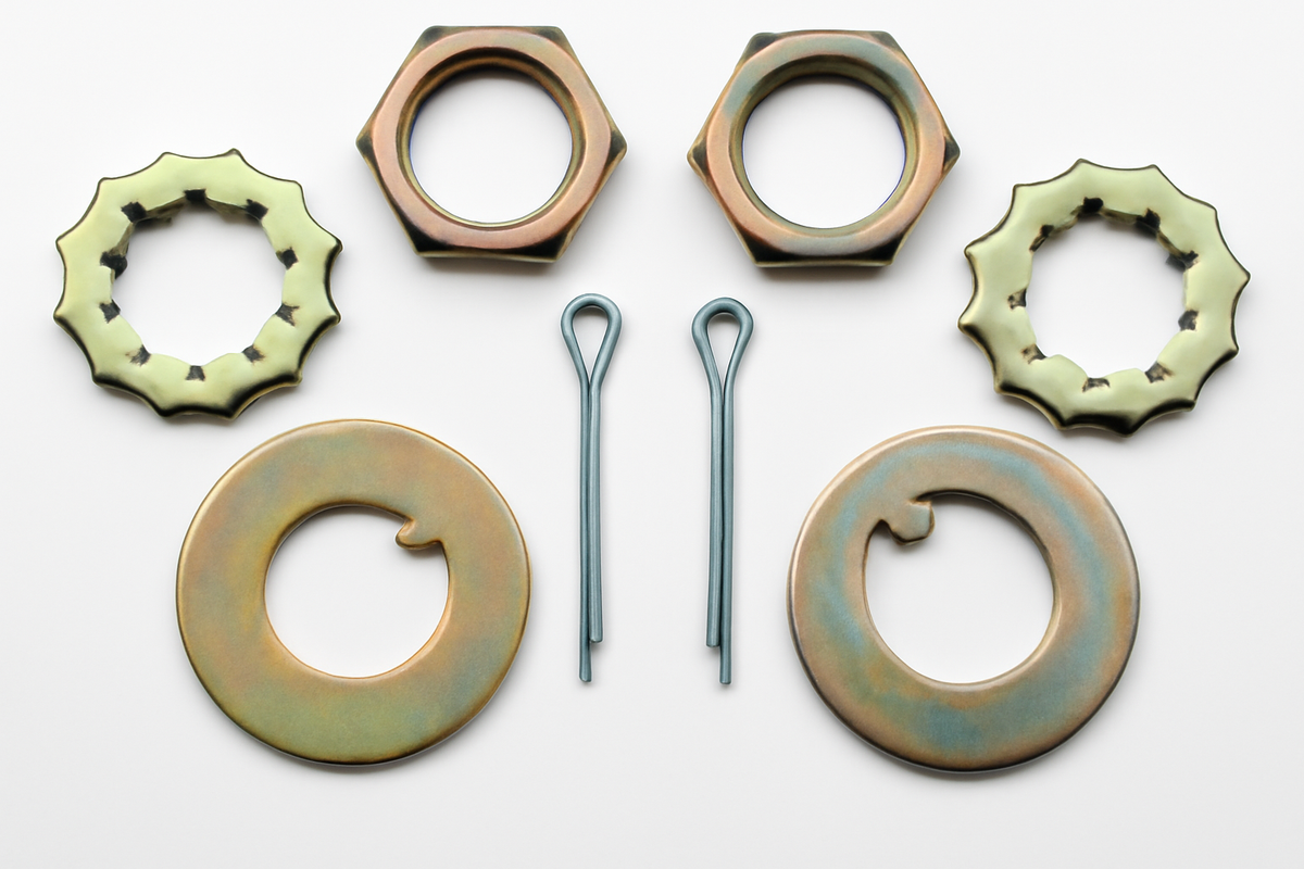 Mustang II Spindle Nut & Washer Kit，3/4-20 thread size